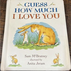 Guess how much I love you bunny themed kids board book